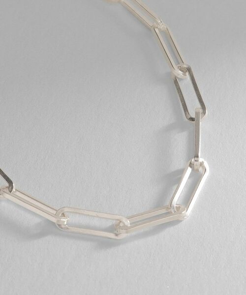 COCOSHNIK ONKITSCH / ココシュニックオンキッチュ ブレスレット・バングル | シルバー デザインチェーン フラットケーブルブレスレット（17cm） | 詳細2