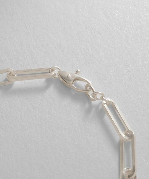 COCOSHNIK ONKITSCH / ココシュニックオンキッチュ ブレスレット・バングル | シルバー デザインチェーン フラットケーブルブレスレット（17cm） | 詳細3