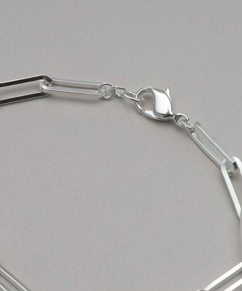 COCOSHNIK ONKITSCH / ココシュニックオンキッチュ ブレスレット・バングル | シルバー デザインチェーン フラットケーブルブレスレット（17cm） | 詳細4