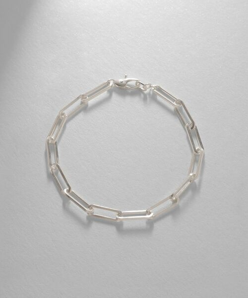 COCOSHNIK ONKITSCH / ココシュニックオンキッチュ ブレスレット・バングル | シルバー デザインチェーン フラットケーブルブレスレット（17cm） | 詳細5