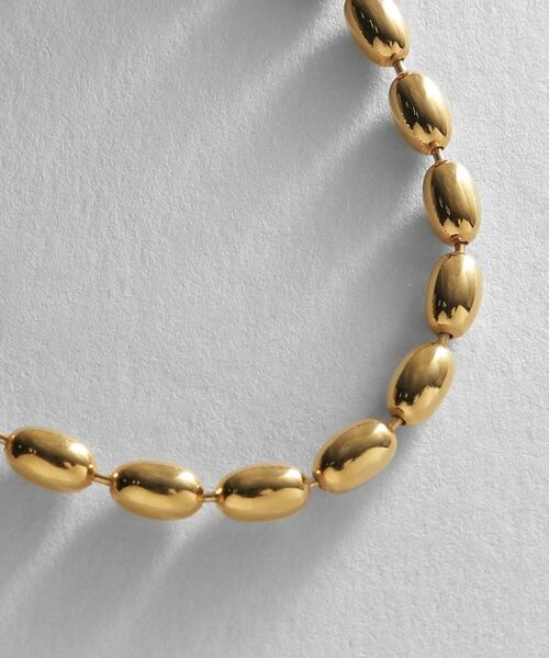 COCOSHNIK ONKITSCH / ココシュニックオンキッチュ ブレスレット・バングル | シルバー デザインチェーン オーバルボールL ブレスレット GP | 詳細2