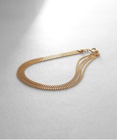 COCOSHNIK ONKITSCH / ココシュニックオンキッチュ ブレスレット・バングル | シルバー カーブチェーン レイヤード ブレスレット GP