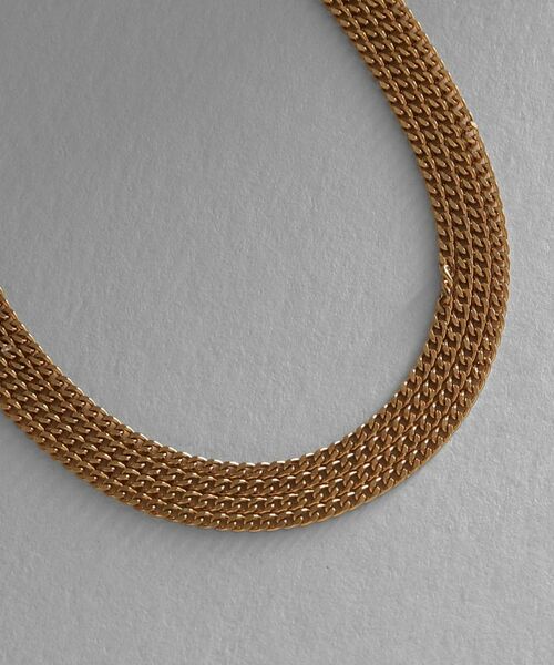 COCOSHNIK ONKITSCH / ココシュニックオンキッチュ ブレスレット・バングル | シルバー カーブチェーン レイヤード ブレスレット GP | 詳細2