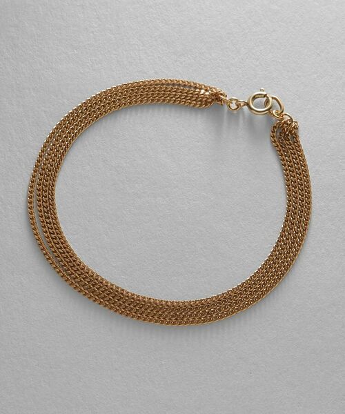 COCOSHNIK ONKITSCH / ココシュニックオンキッチュ ブレスレット・バングル | シルバー カーブチェーン レイヤード ブレスレット GP | 詳細4