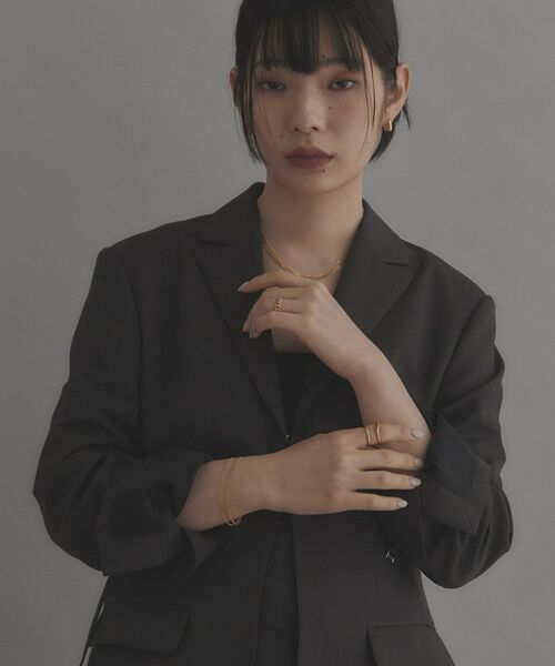 COCOSHNIK ONKITSCH / ココシュニックオンキッチュ ブレスレット・バングル | シルバー カーブチェーン レイヤード ブレスレット GP | 詳細6