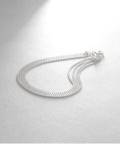 COCOSHNIK ONKITSCH / ココシュニックオンキッチュ ブレスレット・バングル | シルバー カーブチェーン レイヤード ブレスレット