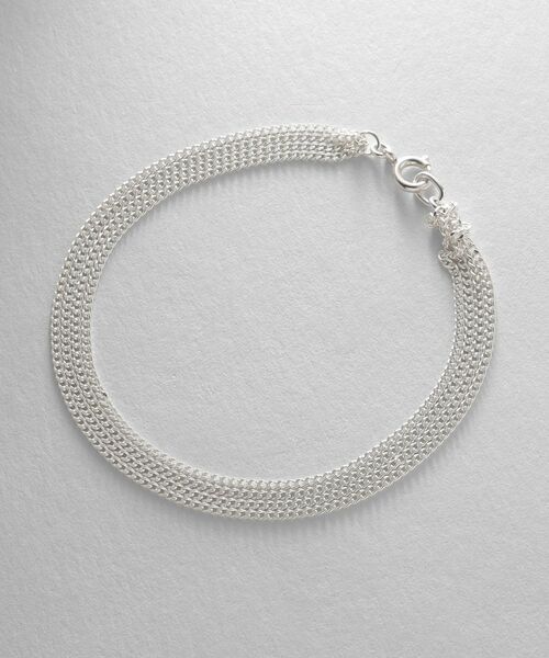 COCOSHNIK ONKITSCH / ココシュニックオンキッチュ ブレスレット・バングル | シルバー カーブチェーン レイヤード ブレスレット | 詳細4