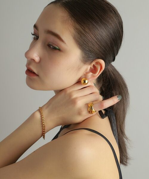 COCOSHNIK ONKITSCH / ココシュニックオンキッチュ ブレスレット・バングル | シルバー コンビネーションチェーン オーバルボール シリンダー ブレスレット GP | 詳細10