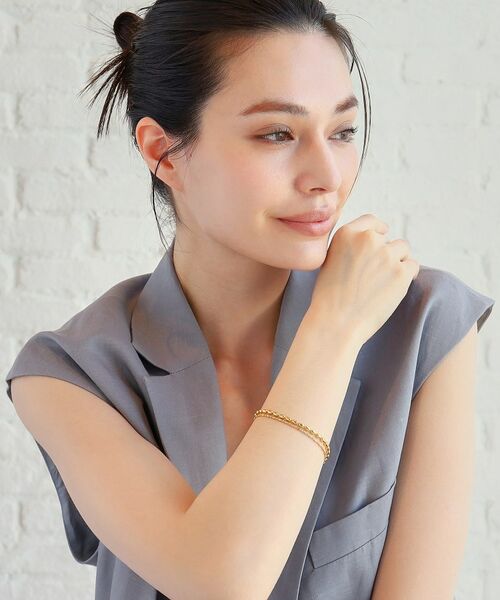 COCOSHNIK ONKITSCH / ココシュニックオンキッチュ ブレスレット・バングル | シルバー コンビネーションチェーン オーバルボール シリンダー ブレスレット GP | 詳細13