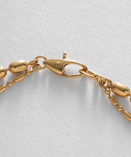 COCOSHNIK ONKITSCH / ココシュニックオンキッチュ ブレスレット・バングル | シルバー コンビネーションチェーン オーバルボール シリンダー ブレスレット GP | 詳細3