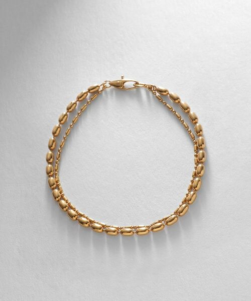 COCOSHNIK ONKITSCH / ココシュニックオンキッチュ ブレスレット・バングル | シルバー コンビネーションチェーン オーバルボール シリンダー ブレスレット GP | 詳細4