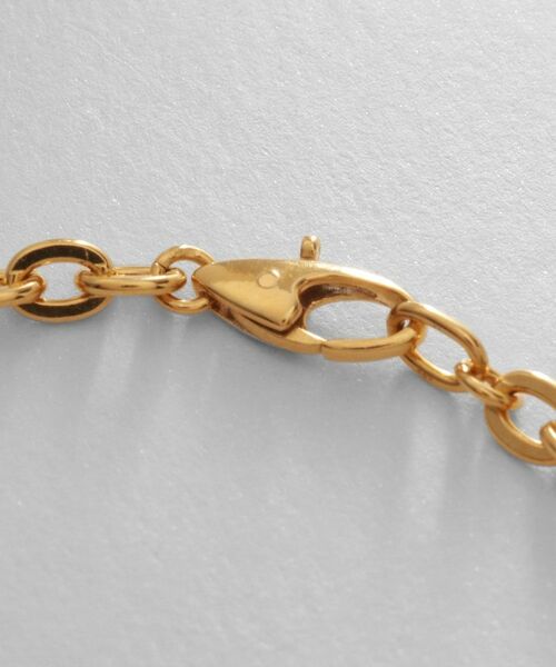 COCOSHNIK ONKITSCH / ココシュニックオンキッチュ ブレスレット・バングル | シルバー デザインチェーン フラットオーバルリンクブレスレット GP | 詳細3