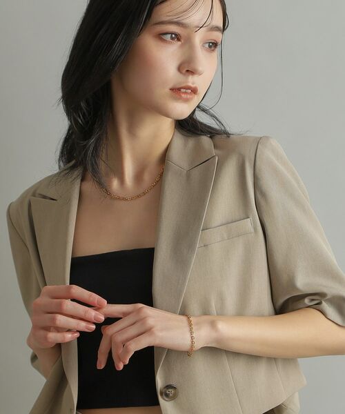 COCOSHNIK ONKITSCH / ココシュニックオンキッチュ ブレスレット・バングル | シルバー デザインチェーン フラットオーバルリンクブレスレット GP | 詳細8