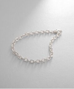 COCOSHNIK ONKITSCH / ココシュニックオンキッチュ ブレスレット・バングル | シルバー デザインチェーン フラットオーバルリンクブレスレット