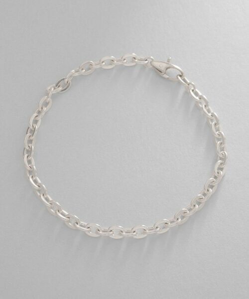 COCOSHNIK ONKITSCH / ココシュニックオンキッチュ ブレスレット・バングル | シルバー デザインチェーン フラットオーバルリンクブレスレット | 詳細4