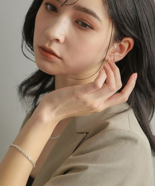 COCOSHNIK ONKITSCH / ココシュニックオンキッチュ ブレスレット・バングル | シルバー デザインチェーン フラットオーバルリンクブレスレット | 詳細8