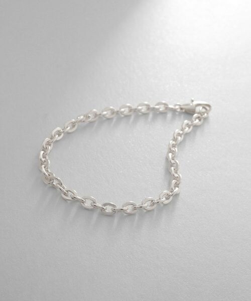 COCOSHNIK ONKITSCH / ココシュニックオンキッチュ ブレスレット・バングル | シルバー デザインチェーン フラットオーバルリンクブレスレット（シルバー(600)）