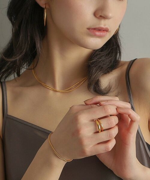 COCOSHNIK ONKITSCH / ココシュニックオンキッチュ ブレスレット・バングル | シルバー スネークチェーン ダブルブレスレット GP | 詳細11