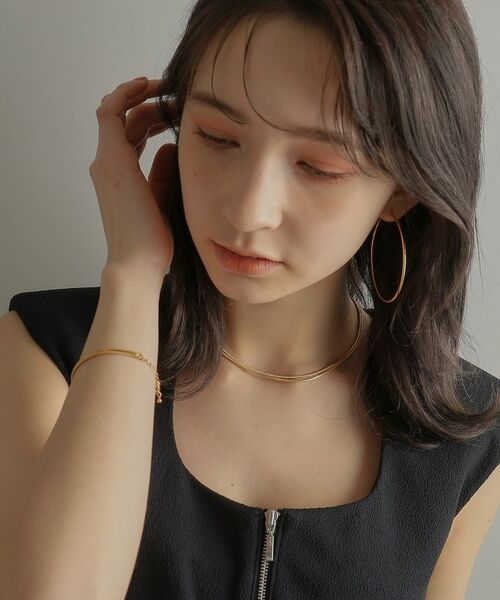 COCOSHNIK ONKITSCH / ココシュニックオンキッチュ ブレスレット・バングル | シルバー スネークチェーン ダブルブレスレット GP | 詳細12