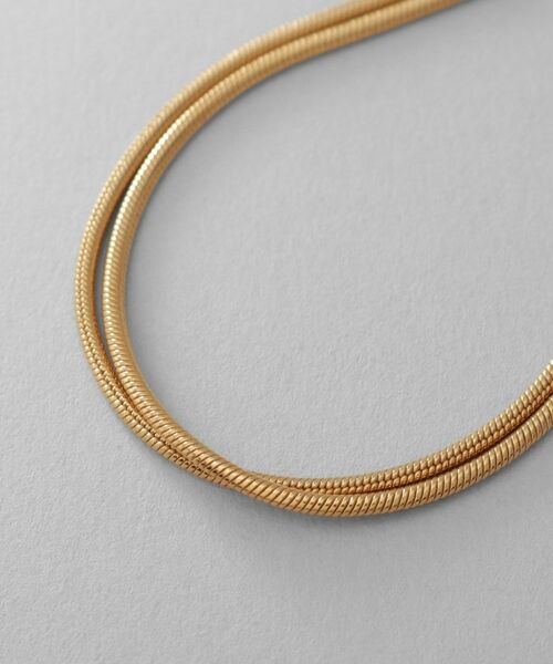 COCOSHNIK ONKITSCH / ココシュニックオンキッチュ ブレスレット・バングル | シルバー スネークチェーン ダブルブレスレット GP | 詳細2