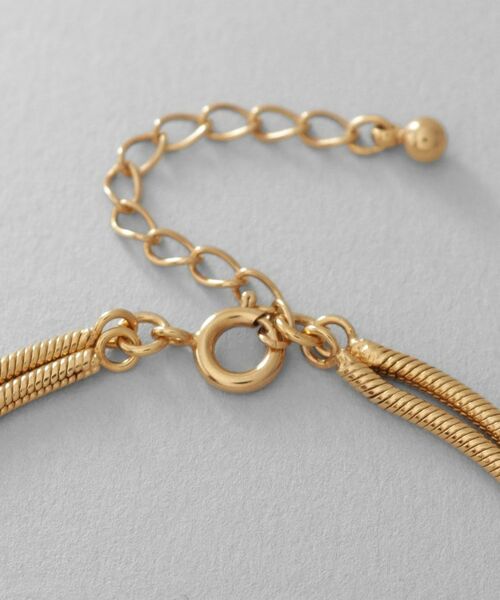 COCOSHNIK ONKITSCH / ココシュニックオンキッチュ ブレスレット・バングル | シルバー スネークチェーン ダブルブレスレット GP | 詳細4