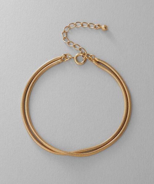 COCOSHNIK ONKITSCH / ココシュニックオンキッチュ ブレスレット・バングル | シルバー スネークチェーン ダブルブレスレット GP | 詳細5