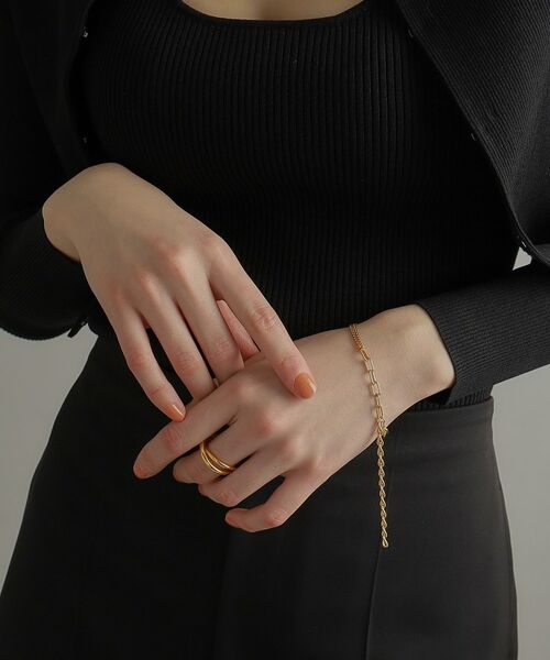 COCOSHNIK ONKITSCH / ココシュニックオンキッチュ ブレスレット・バングル | シルバー ハンギングマルチチェーン ブレスレット GP | 詳細11