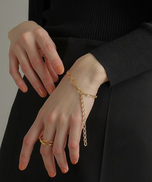 COCOSHNIK ONKITSCH / ココシュニックオンキッチュ ブレスレット・バングル | シルバー ハンギングマルチチェーン ブレスレット GP | 詳細12