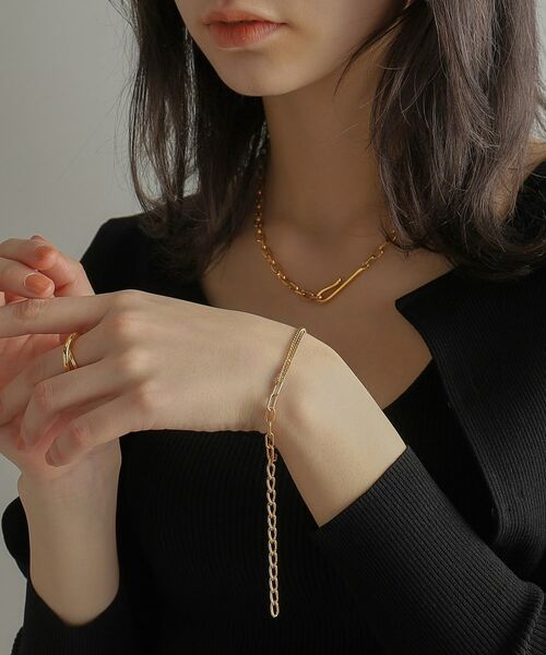 COCOSHNIK ONKITSCH / ココシュニックオンキッチュ ブレスレット・バングル | シルバー ハンギングマルチチェーン ブレスレット GP | 詳細9