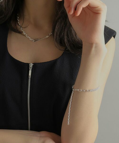 COCOSHNIK ONKITSCH / ココシュニックオンキッチュ ブレスレット・バングル | シルバー ハンギングマルチチェーン ブレスレット | 詳細11