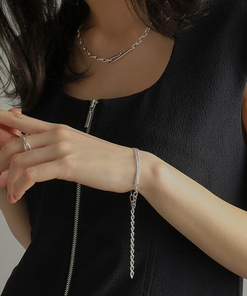 COCOSHNIK ONKITSCH / ココシュニックオンキッチュ ブレスレット・バングル | シルバー ハンギングマルチチェーン ブレスレット | 詳細12