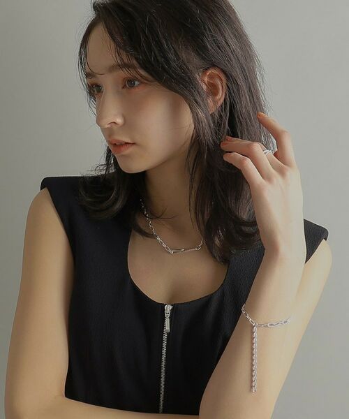 COCOSHNIK ONKITSCH / ココシュニックオンキッチュ ブレスレット・バングル | シルバー ハンギングマルチチェーン ブレスレット | 詳細9