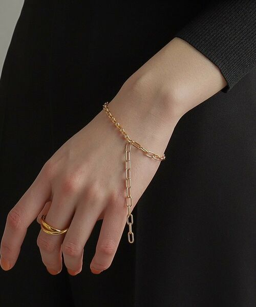 COCOSHNIK ONKITSCH / ココシュニックオンキッチュ ブレスレット・バングル | シルバー ハンギングミックスケーブルチェーン ブレスレット GP | 詳細13