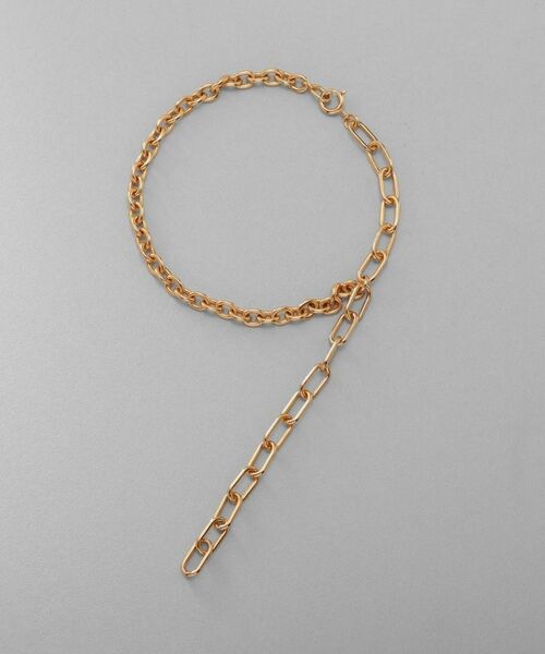 COCOSHNIK ONKITSCH / ココシュニックオンキッチュ ブレスレット・バングル | シルバー ハンギングミックスケーブルチェーン ブレスレット GP | 詳細5