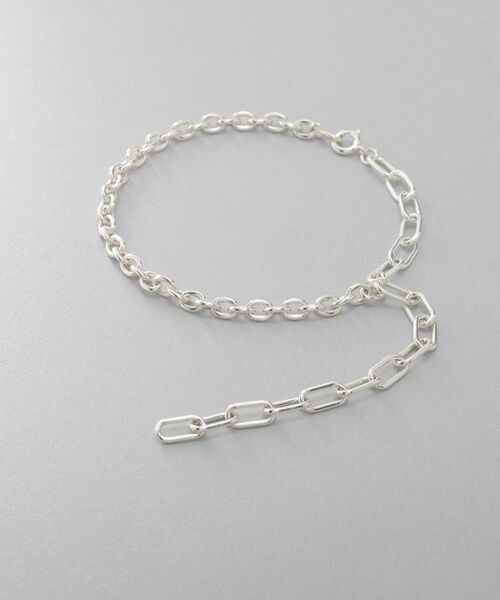 COCOSHNIK ONKITSCH / ココシュニックオンキッチュ ブレスレット・バングル | シルバー ハンギングミックスケーブルチェーン ブレスレット | 詳細1