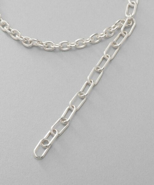 COCOSHNIK ONKITSCH / ココシュニックオンキッチュ ブレスレット・バングル | シルバー ハンギングミックスケーブルチェーン ブレスレット | 詳細2