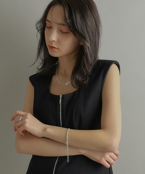 COCOSHNIK ONKITSCH / ココシュニックオンキッチュ ブレスレット・バングル | シルバー ハンギングミックスケーブルチェーン ブレスレット | 詳細8