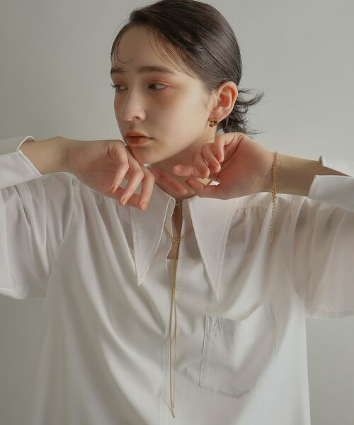 COCOSHNIK ONKITSCH / ココシュニックオンキッチュ ブレスレット・バングル | シルバー ハンギングロングカーブチェーン ブレスレット GP | 詳細13