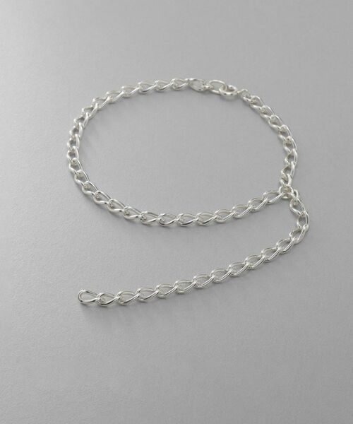 COCOSHNIK ONKITSCH / ココシュニックオンキッチュ ブレスレット・バングル | シルバー ハンギングロングカーブチェーン ブレスレット | 詳細1
