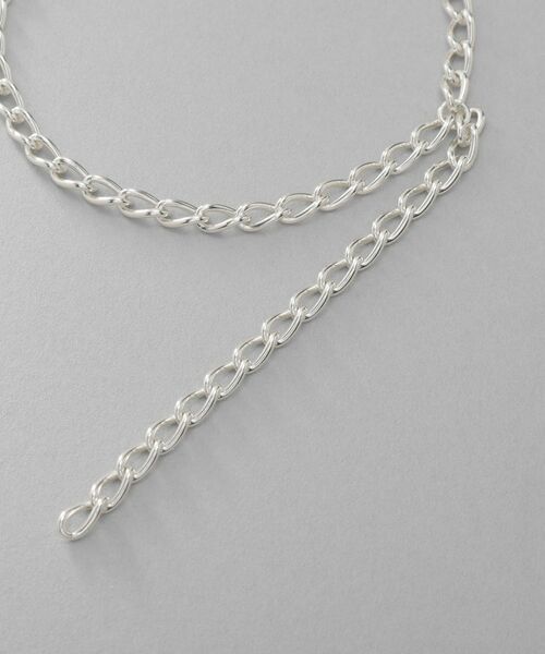 COCOSHNIK ONKITSCH / ココシュニックオンキッチュ ブレスレット・バングル | シルバー ハンギングロングカーブチェーン ブレスレット | 詳細2