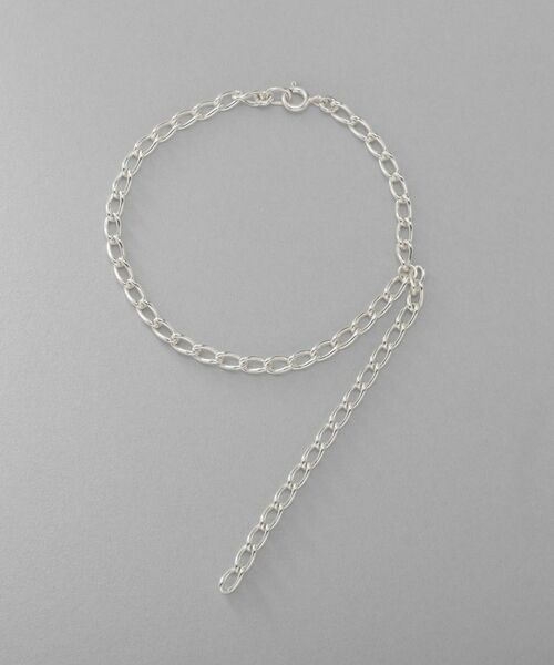 COCOSHNIK ONKITSCH / ココシュニックオンキッチュ ブレスレット・バングル | シルバー ハンギングロングカーブチェーン ブレスレット | 詳細5