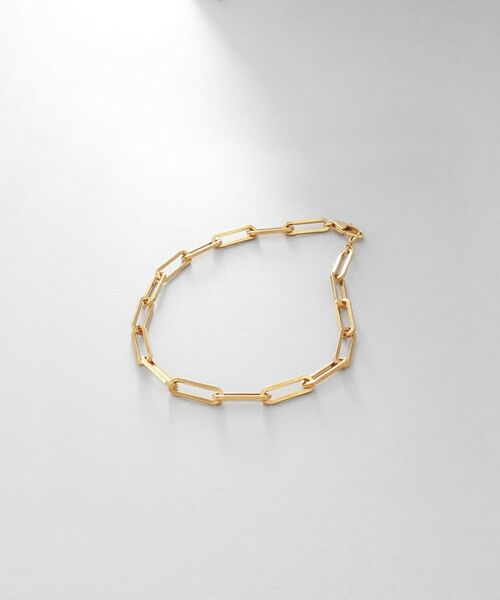 COCOSHNIK ONKITSCH / ココシュニックオンキッチュ ブレスレット・バングル | シルバー デザインチェーン フラットケーブルブレスレット（21cm） GP | 詳細1