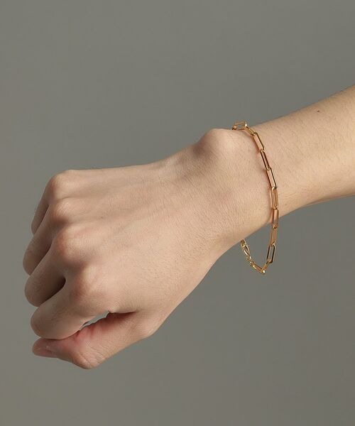 COCOSHNIK ONKITSCH / ココシュニックオンキッチュ ブレスレット・バングル | シルバー デザインチェーン フラットケーブルブレスレット（21cm） GP | 詳細6