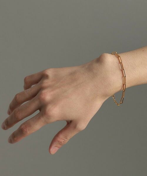 COCOSHNIK ONKITSCH / ココシュニックオンキッチュ ブレスレット・バングル | シルバー デザインチェーン フラットケーブルブレスレット（21cm） GP | 詳細7