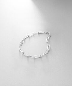 COCOSHNIK ONKITSCH / ココシュニックオンキッチュ ブレスレット・バングル | シルバー デザインチェーン フラットケーブルブレスレット（21cm）