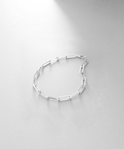 COCOSHNIK ONKITSCH / ココシュニックオンキッチュ ブレスレット・バングル | シルバー デザインチェーン フラットケーブルブレスレット（21cm） | 詳細1