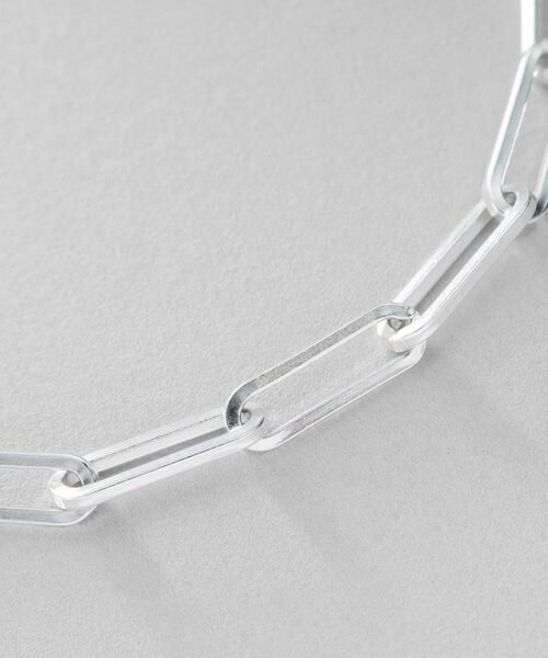 COCOSHNIK ONKITSCH / ココシュニックオンキッチュ ブレスレット・バングル | シルバー デザインチェーン フラットケーブルブレスレット（21cm） | 詳細2