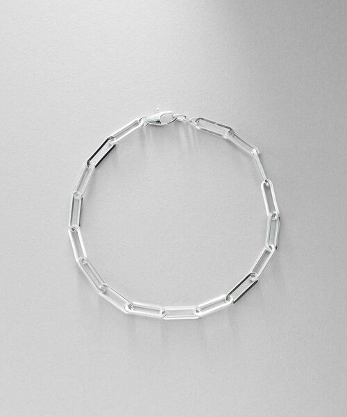 COCOSHNIK ONKITSCH / ココシュニックオンキッチュ ブレスレット・バングル | シルバー デザインチェーン フラットケーブルブレスレット（21cm） | 詳細4