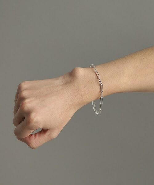 COCOSHNIK ONKITSCH / ココシュニックオンキッチュ ブレスレット・バングル | シルバー デザインチェーン フラットケーブルブレスレット（21cm） | 詳細6