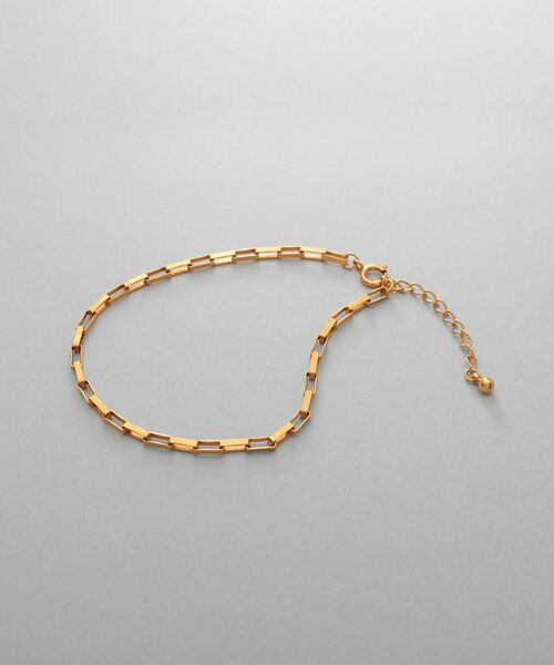 COCOSHNIK ONKITSCH / ココシュニックオンキッチュ ブレスレット・バングル | シルバー デザインチェーン ボックスブレスレットM GP | 詳細1